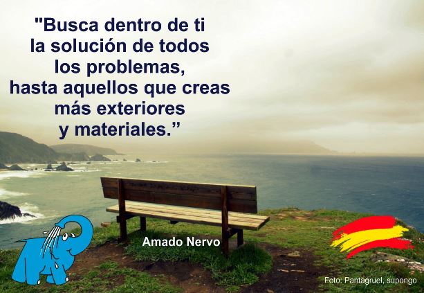 Busca dentro de Ti la solución a todos los problemas, hasta aquellos que creas más exteriores y materiales.